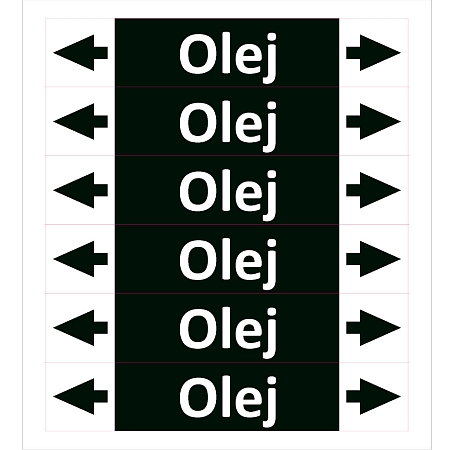 Značení potrubí ISO 20560, olej